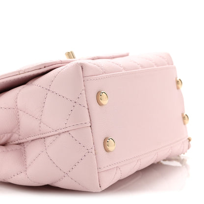 Chanel Caviar Quilted Extra Mini Coco Handle Flap Light Pink 9 of 10