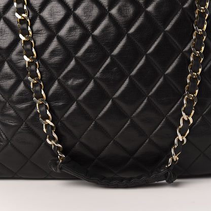Chanel Lambskin Quilted Shopping Tote Black 11 of 14