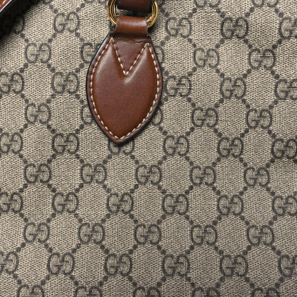 Gucci Soft GG Supreme Monogram Medium Crossbody Tote Beige Cuir 8 of 10