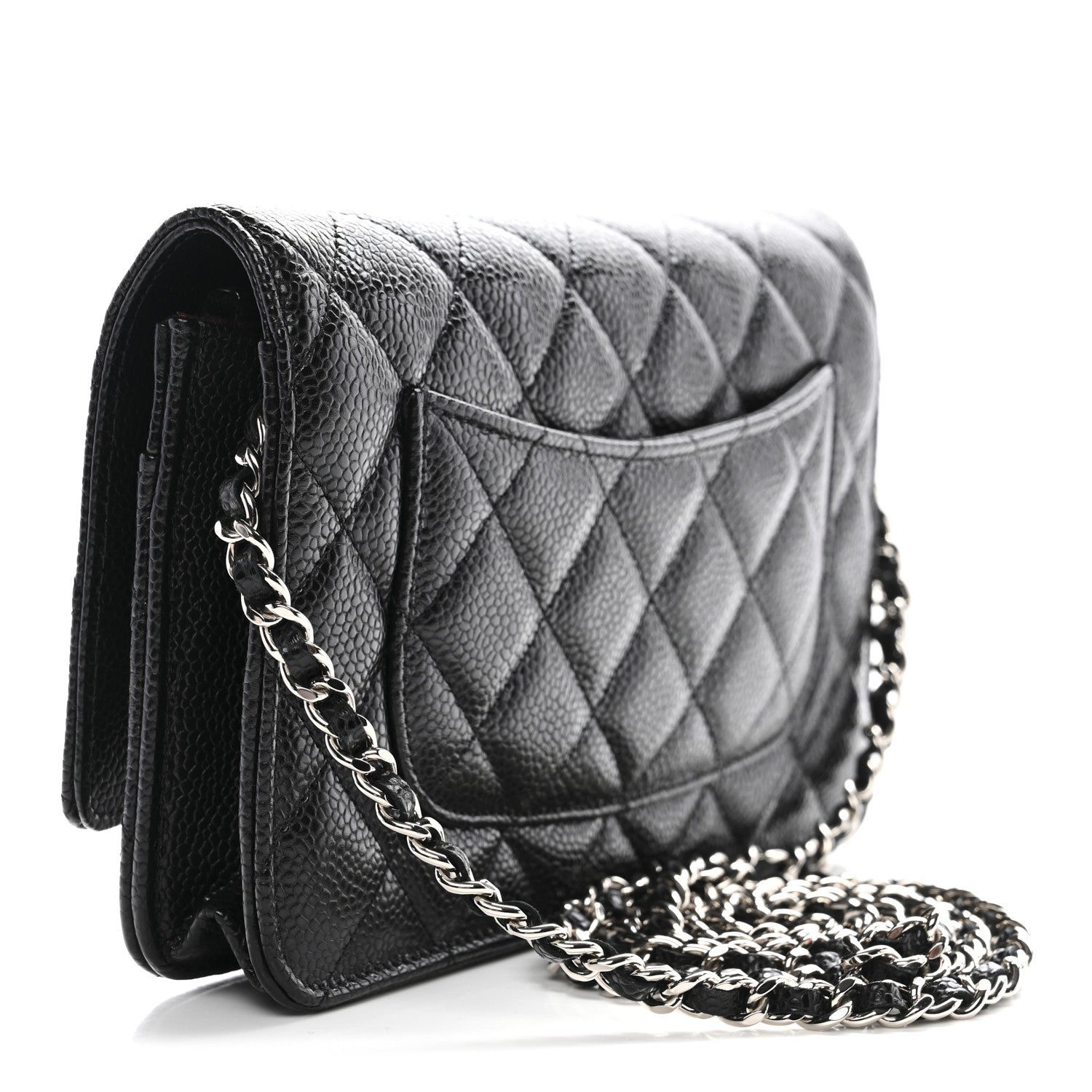 Chanel Caviar Quilted Wallet on Chain WOC Black 5 of 12