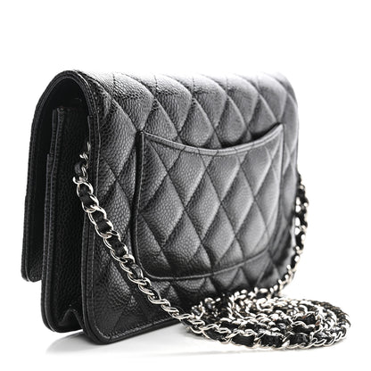 Chanel Caviar Quilted Wallet on Chain WOC Black 5 of 12