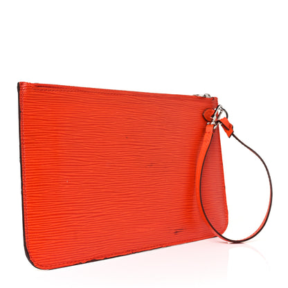 Louis Vuitton Epi Neverfull Pochette MM GM Piment 3 of 10