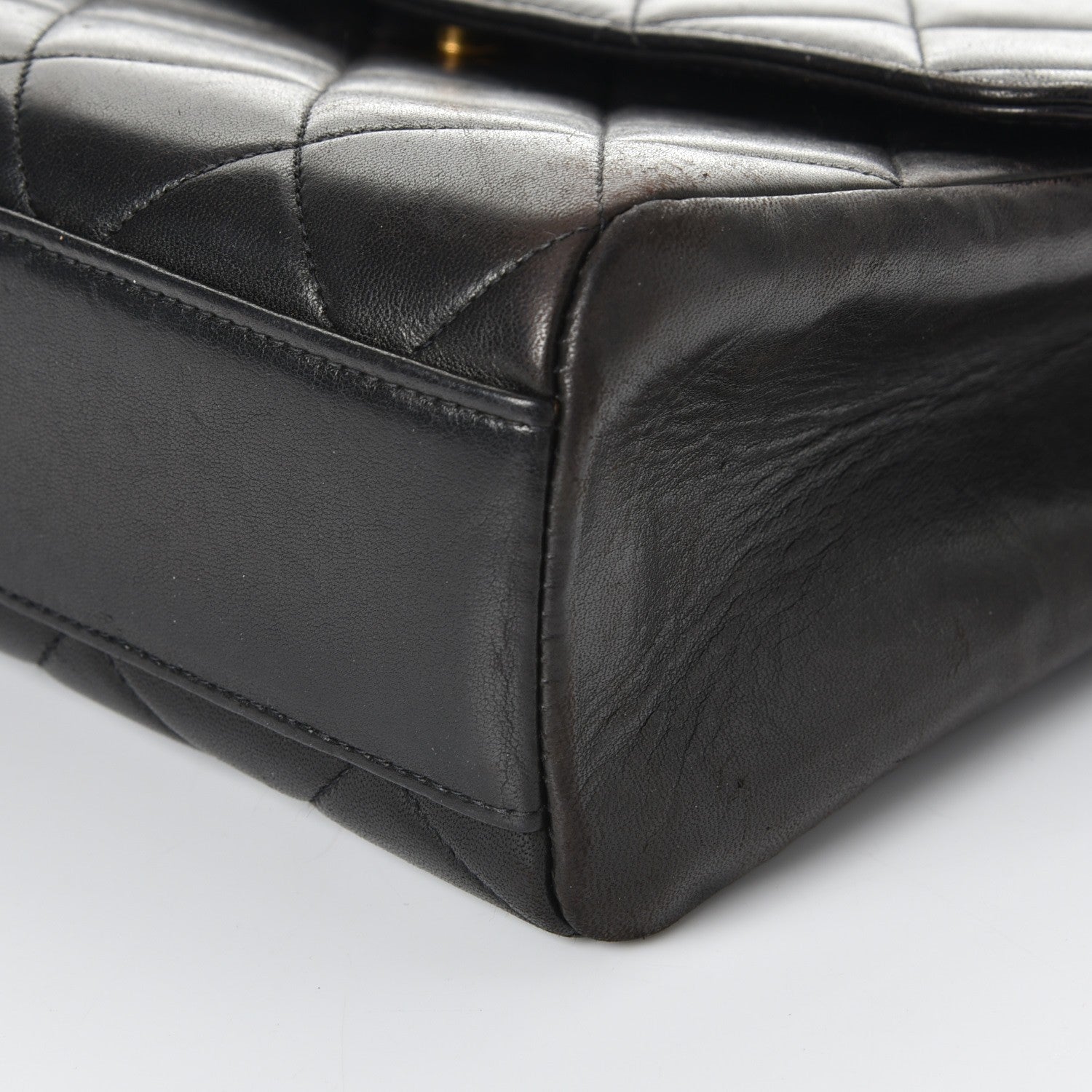 Chanel Lambskin Quilted Shoulder Flap Black 11 of 14