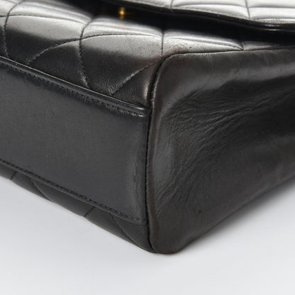 Chanel Lambskin Quilted Shoulder Flap Black 11 of 14