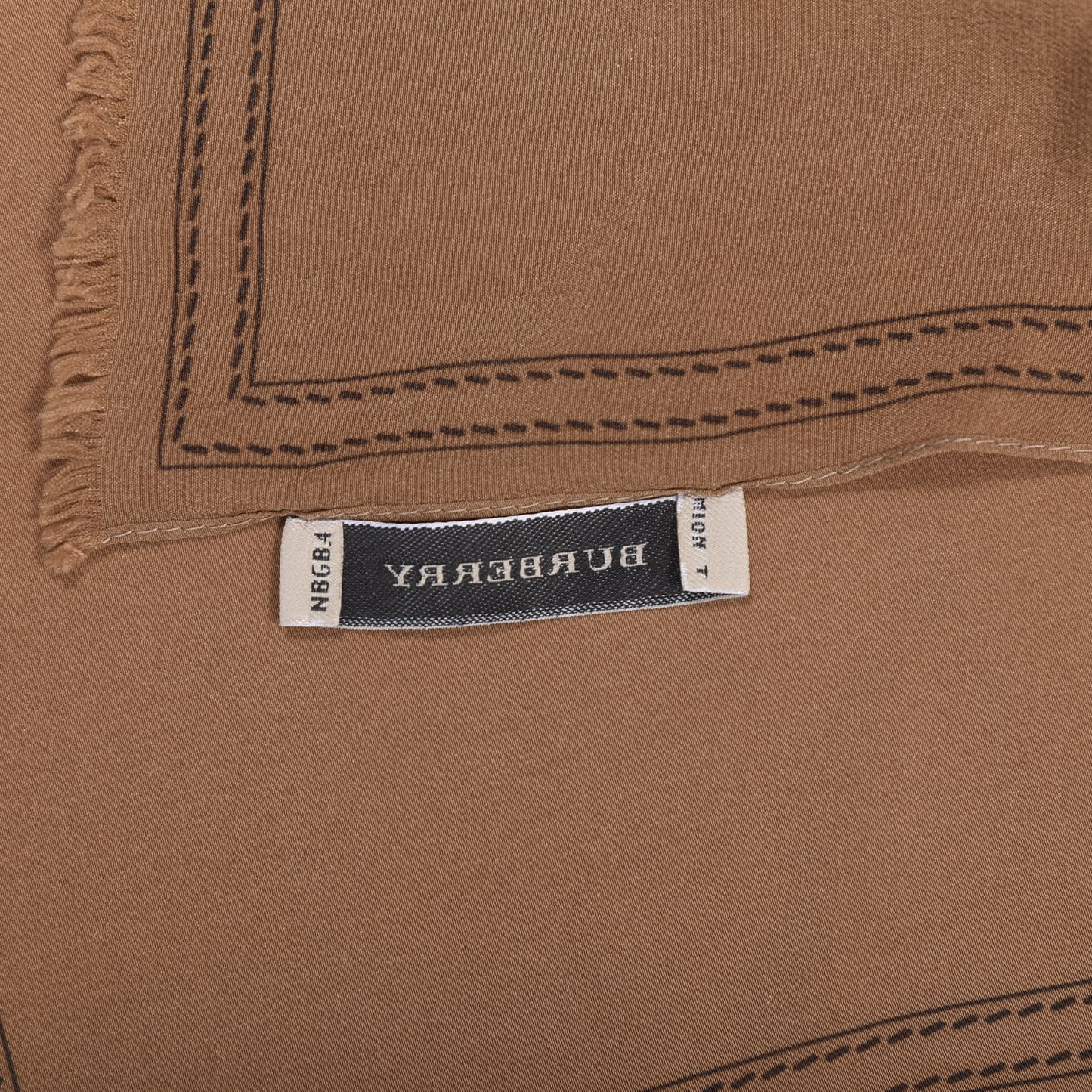 Modal Silk Cashmere Haymarket Check Scarf Bronze