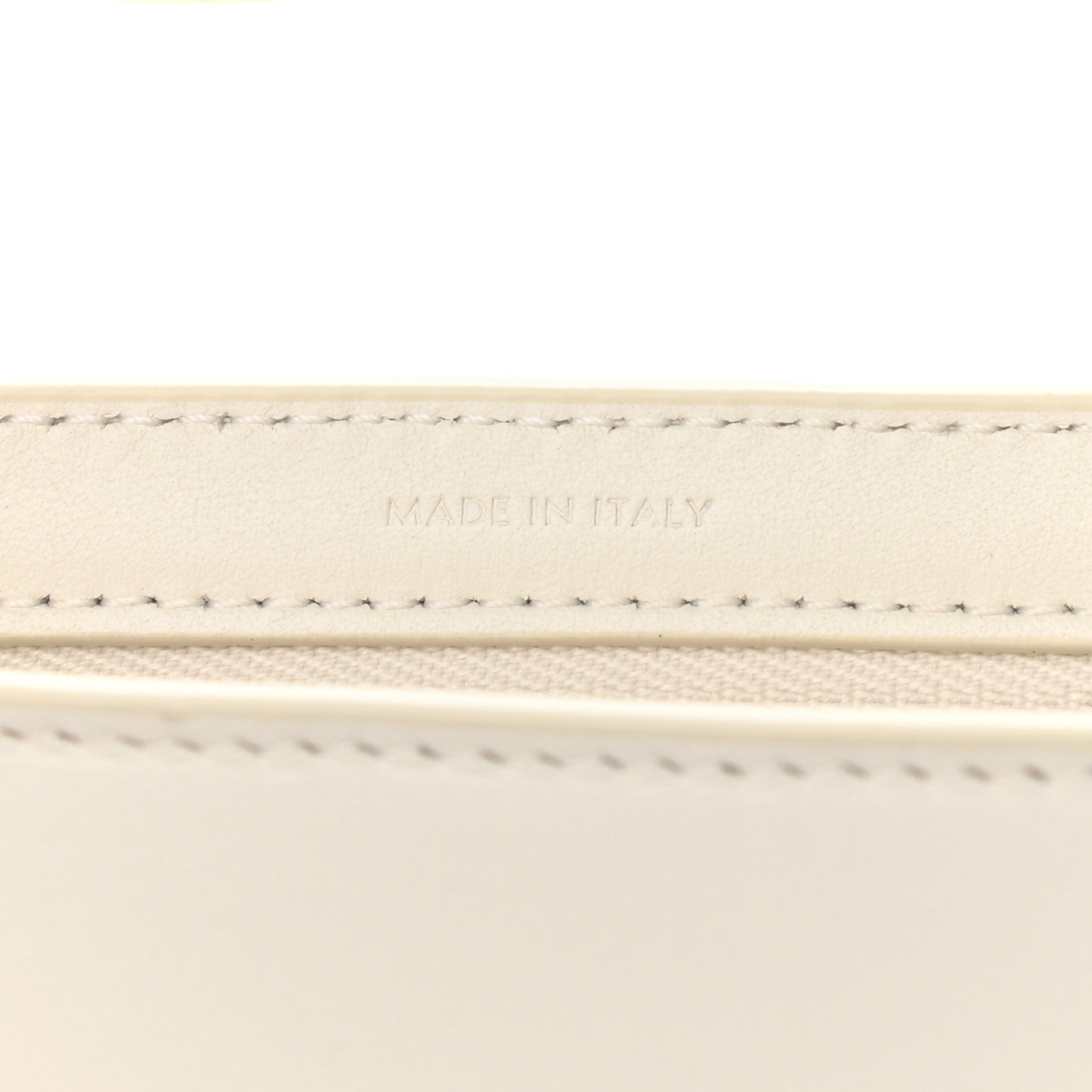 Celine Smooth Calfskin Cuir Triomphe Shoulder Bag White 7 of 10