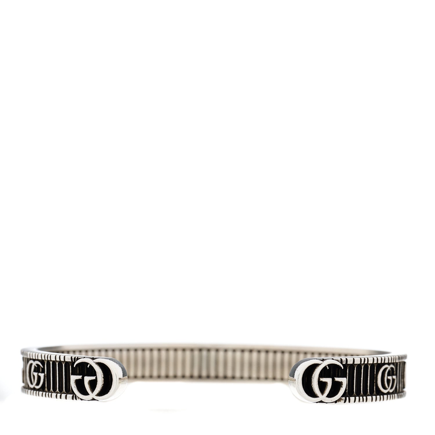 Gucci Sterling Silver Double G Marmont Cuff Bracelet 2 of 5