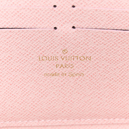 Louis Vuitton Damier Azur Clemence Wallet Rose Ballerine 6 of 9