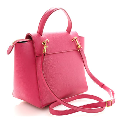 Celine Grained Calfskin Nano Belt Bag Raspberry 3 of 10