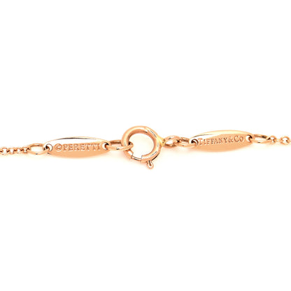 Tiffany 18K Rose Gold Diamond .17ct Elsa Peretti Diamonds by the Yard Pendant Necklace 4 of 6