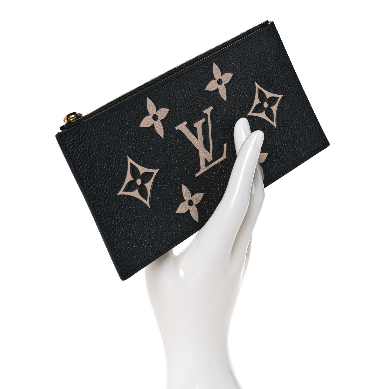 Louis Vuitton Empreinte Monogram Giant Crafty Pochette Felicie Zippered Insert Black 2 of 6