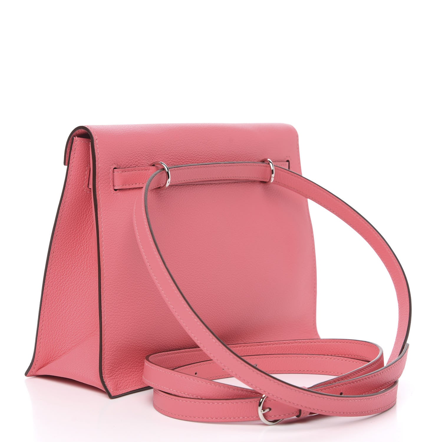 Hermes Evercolor Kelly Danse II Belt Bag Rose Azalee 2 of 5