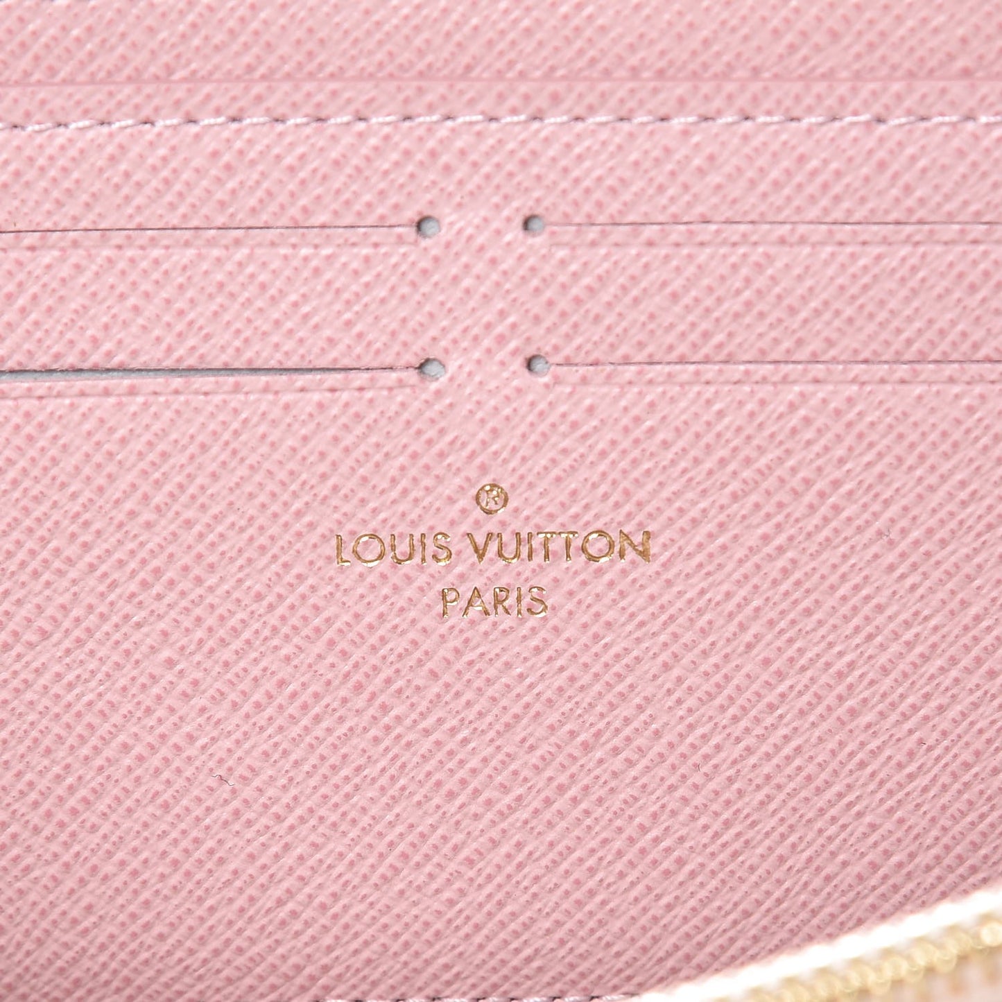 Damier Azur Clemence Wallet Rose Ballerine