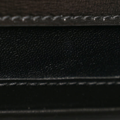 Gucci Boarded Dyana Lux Calfskin Web Monochrome Small Bamboo 1947 Top Handle Bag Black 11 of 12