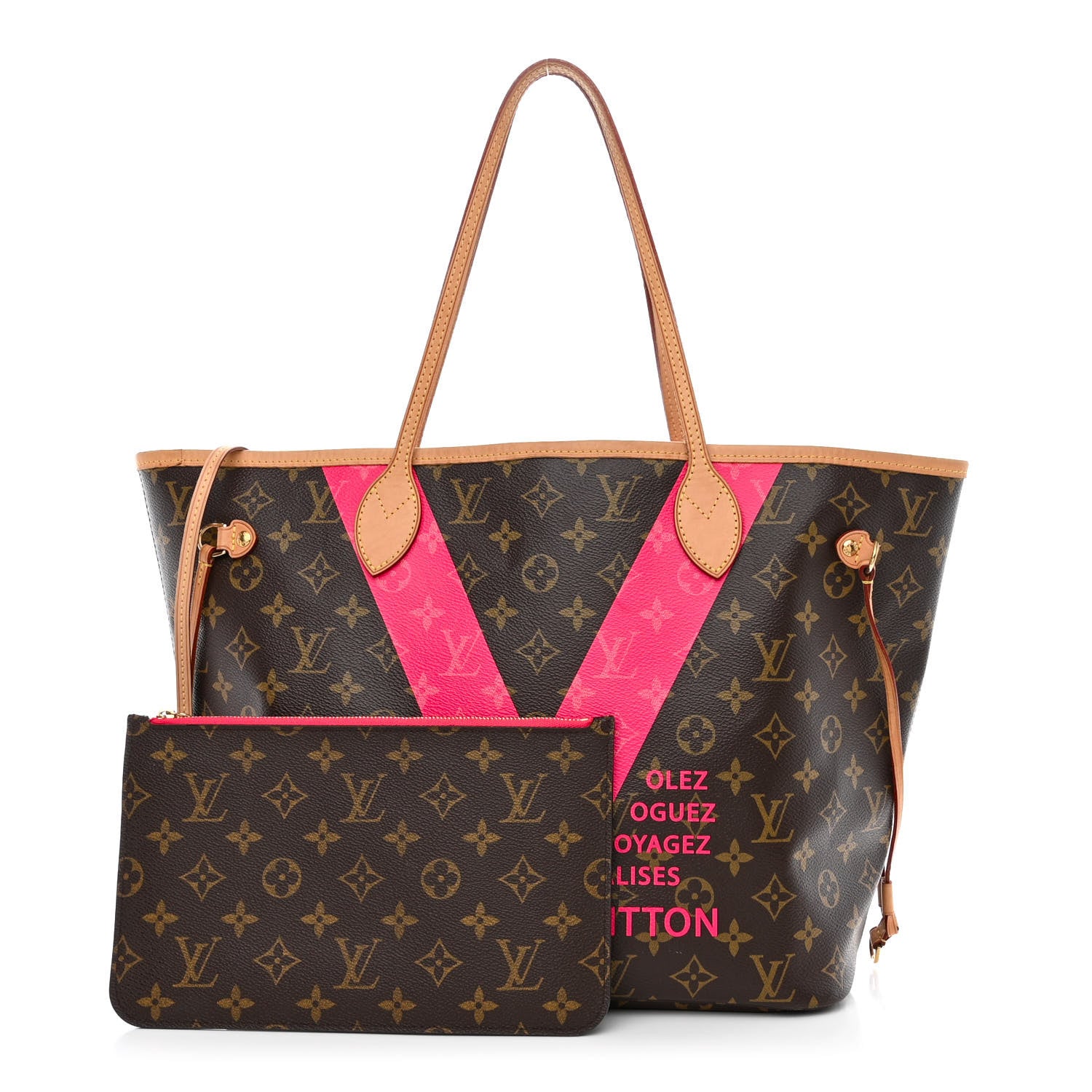 Louis Vuitton Monogram V Neverfull MM Grenade 1 of 16