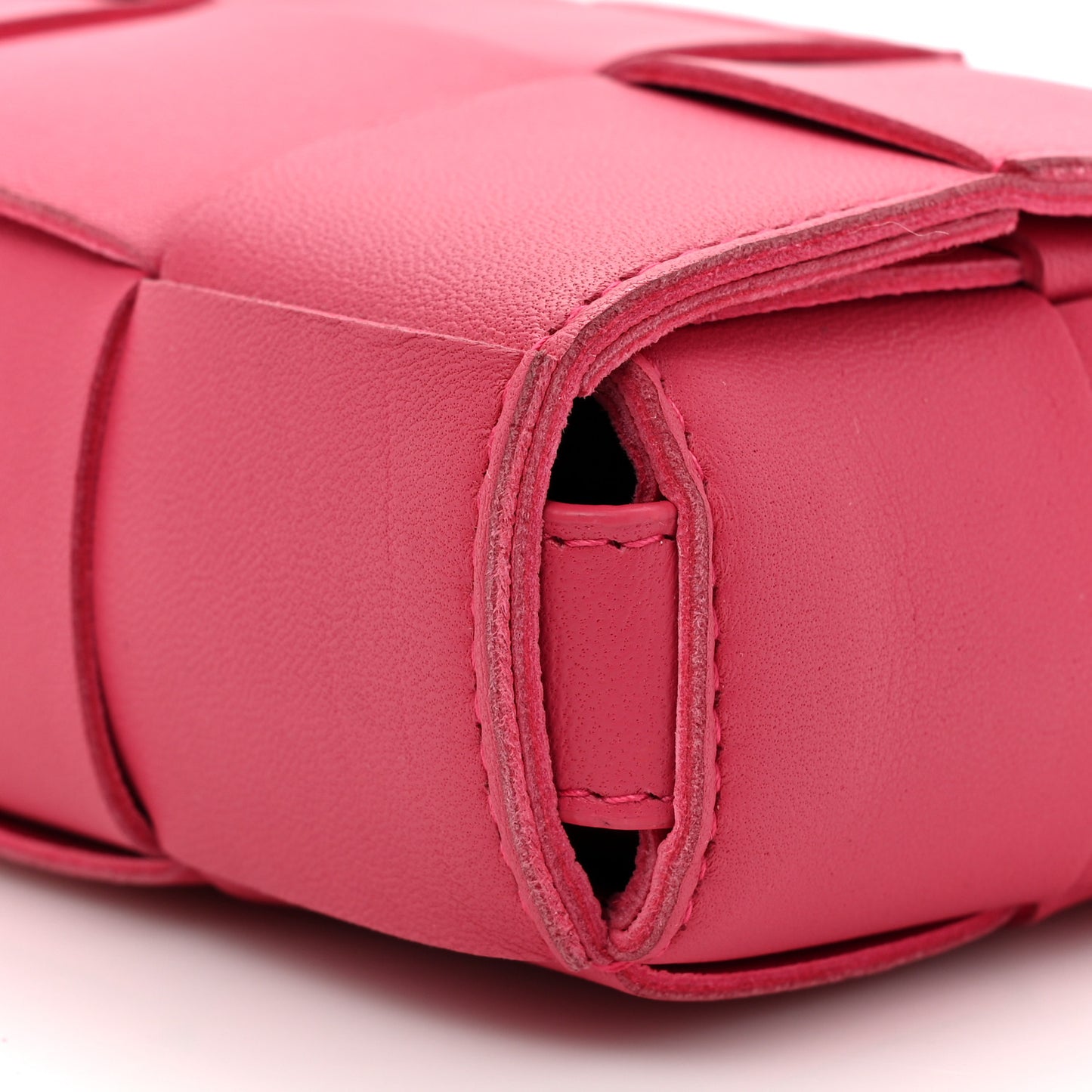 Lambskin Maxi Intrecciato Extra Mini Cassette Crossbody Bag Bon Bon