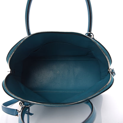 Hermes Taurillon Clemence Bolide 35 Turquoise 5 of 15