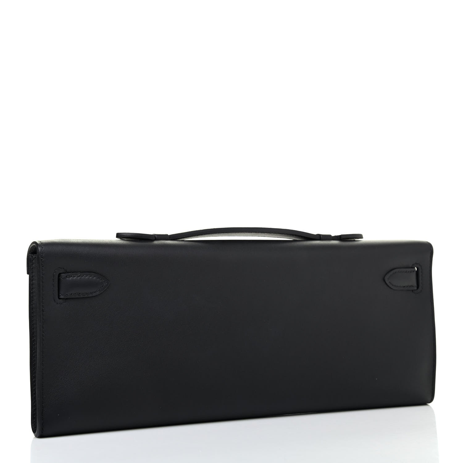 Hermes Swift Kelly Cut Clutch Pochette Black 2 of 4
