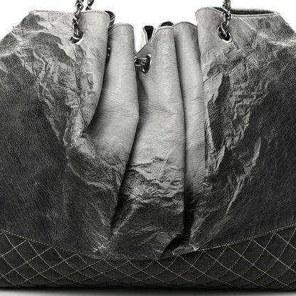 Chanel Vinyl Quilted Melrose Degrade Tote Black 8 of 11