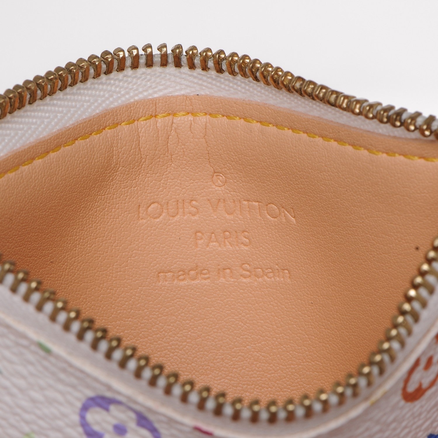 Louis Vuitton Monogram Multicolor Key Pouch White 6 of 6