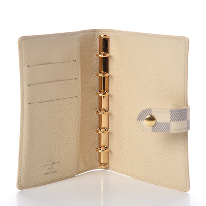 Louis Vuitton Damier Azur Small Ring Agenda Cover 5 of 7