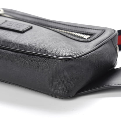 Gucci Soft GG Supreme Monogram Web Belt Bag Black Grey 8 of 13