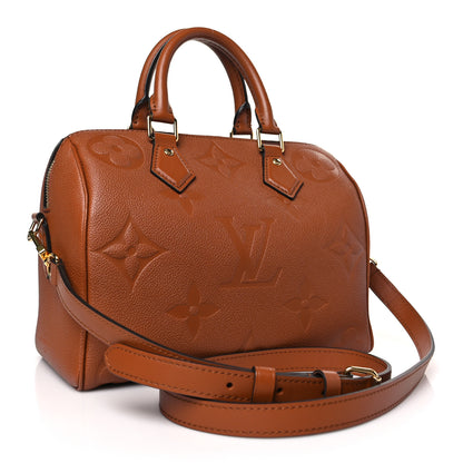 Louis Vuitton Empreinte Monogram Giant Speedy Bandouliere 25 Cognac 3 of 9
