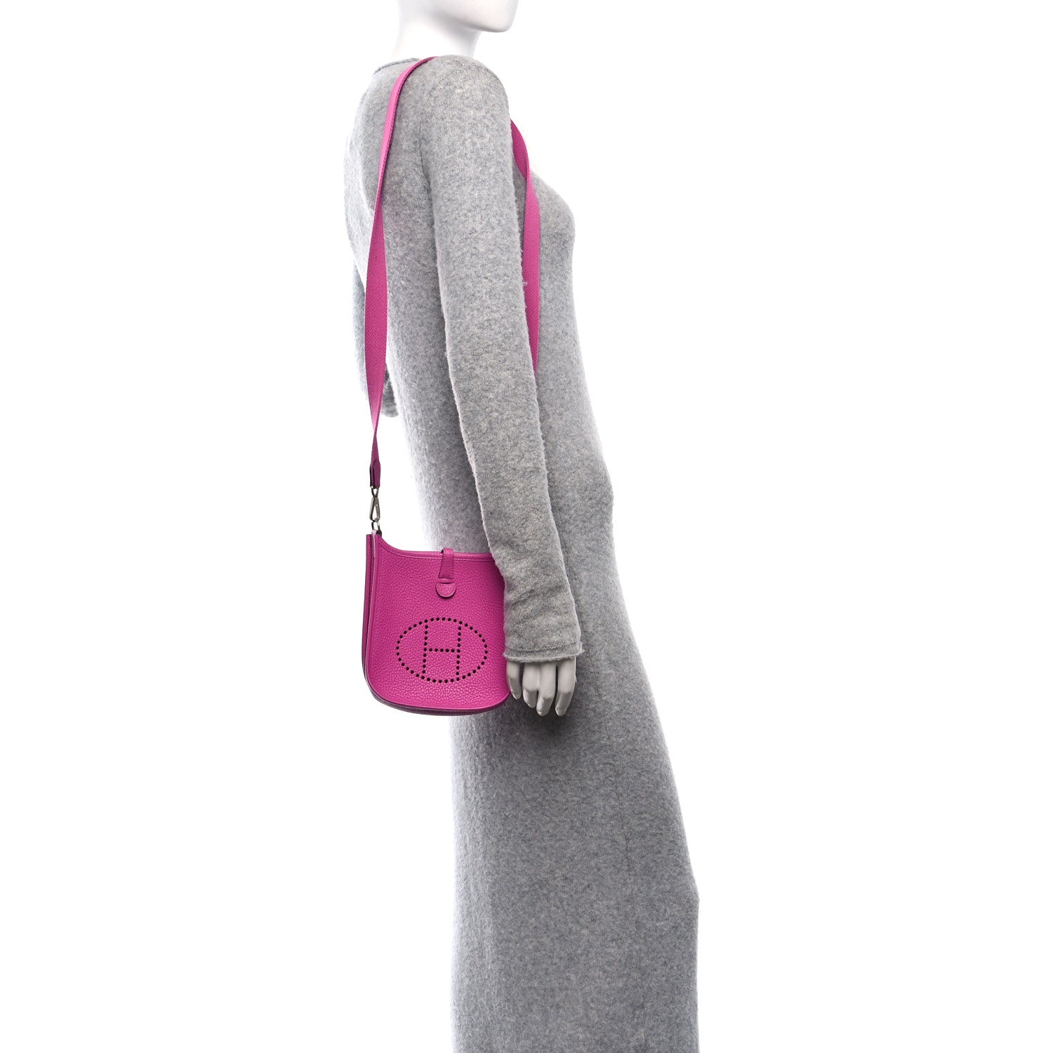 Hermes Taurillon Clemence Evelyne TPM Magnolia 2 of 11