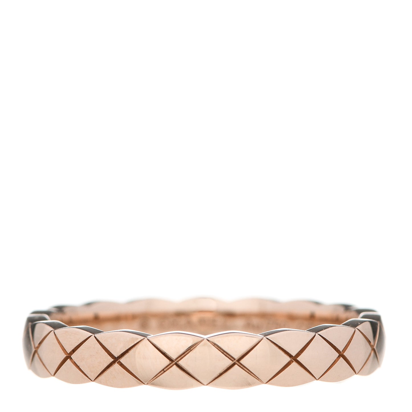 18K Beige Gold Mini Coco Crush Ring 55 7.25