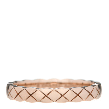 Chanel 18K Beige Gold Mini Coco Crush Ring 55 7.25 1 of 5