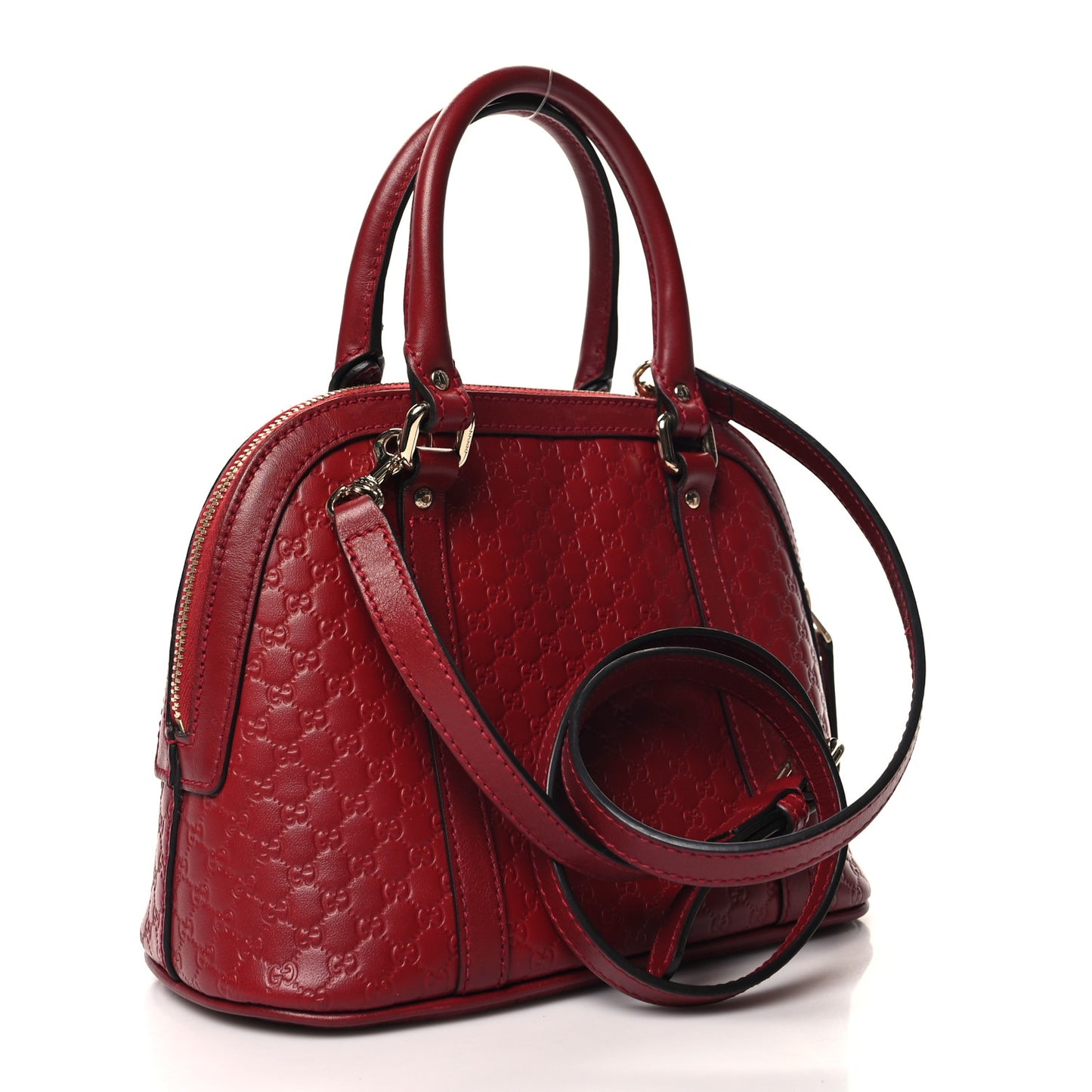 Soft Microguccissima Mini Dome Bag Rosso
