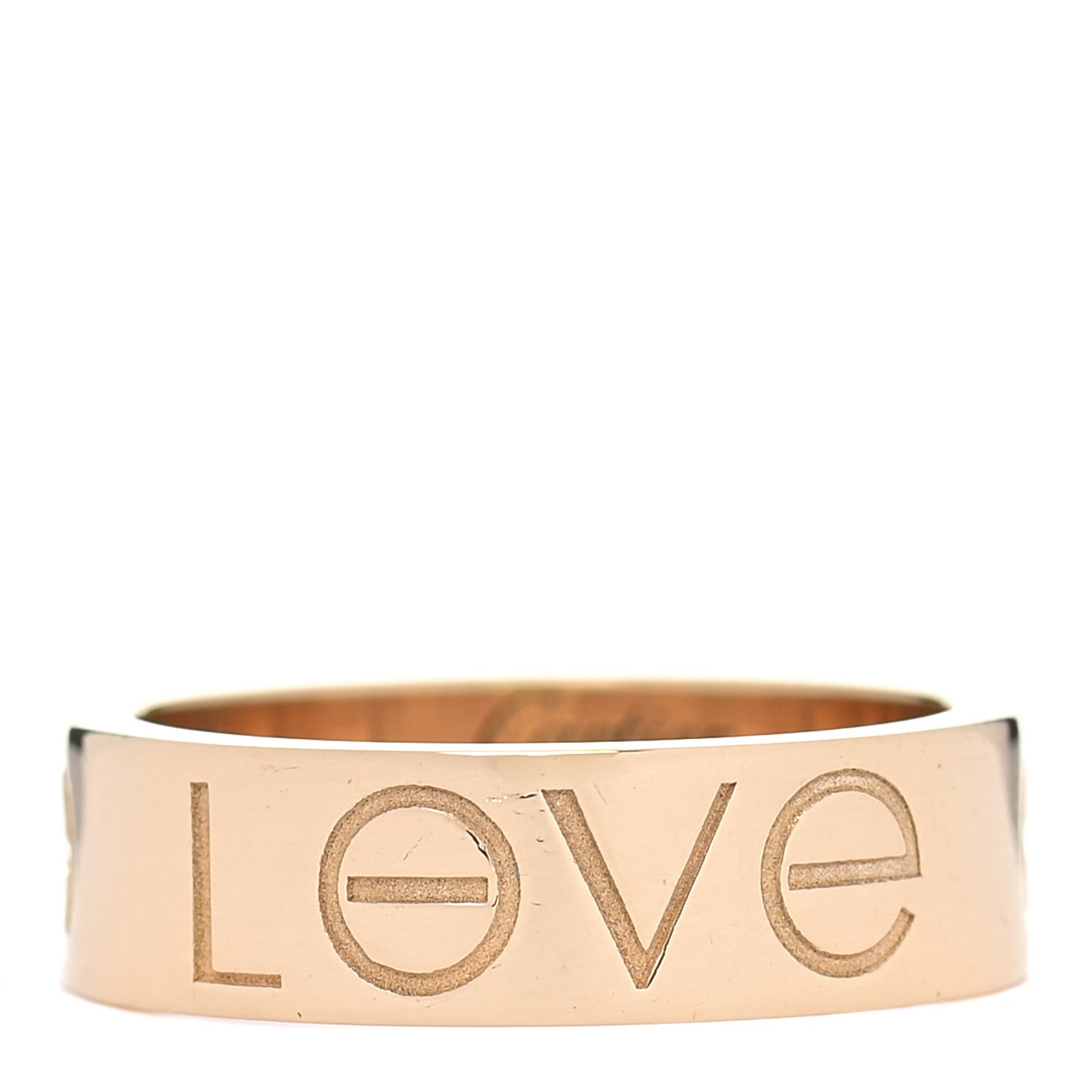 18K Yellow Gold 5.5mm Engraved LOVE Ring 51 5.75