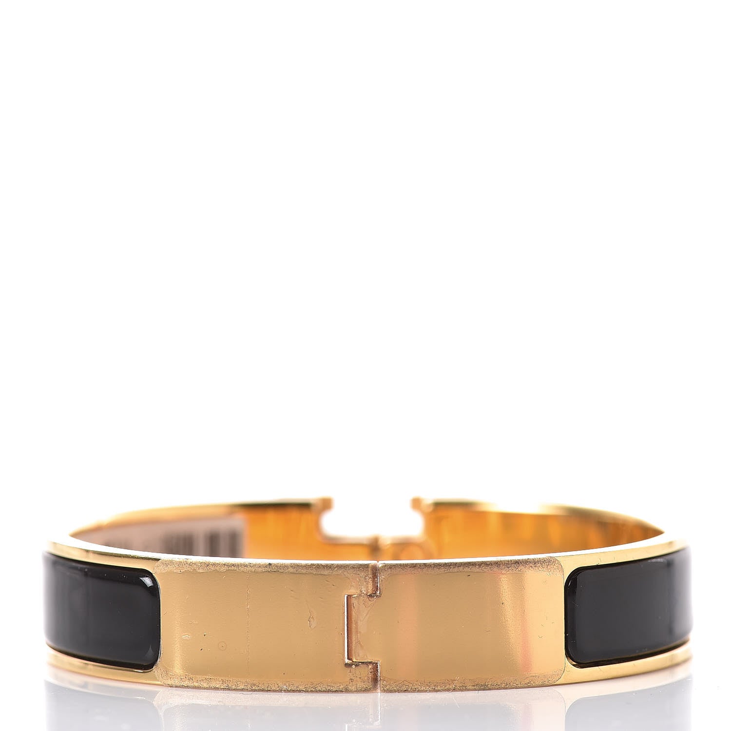 Hermes Enamel Narrow Clic Clac H Bracelet PM Black 3 of 5
