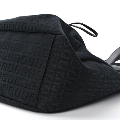 Fendi Zucchino Tote Tobacco Black 9 of 9