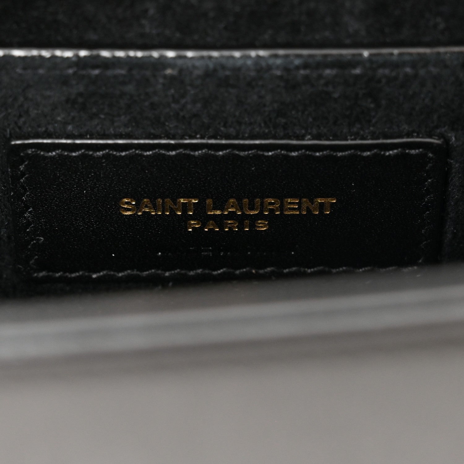 Saint Laurent Smooth Calfskin Small Classic Monogram Kate Tassel Chain Wallet Black 7 of 11