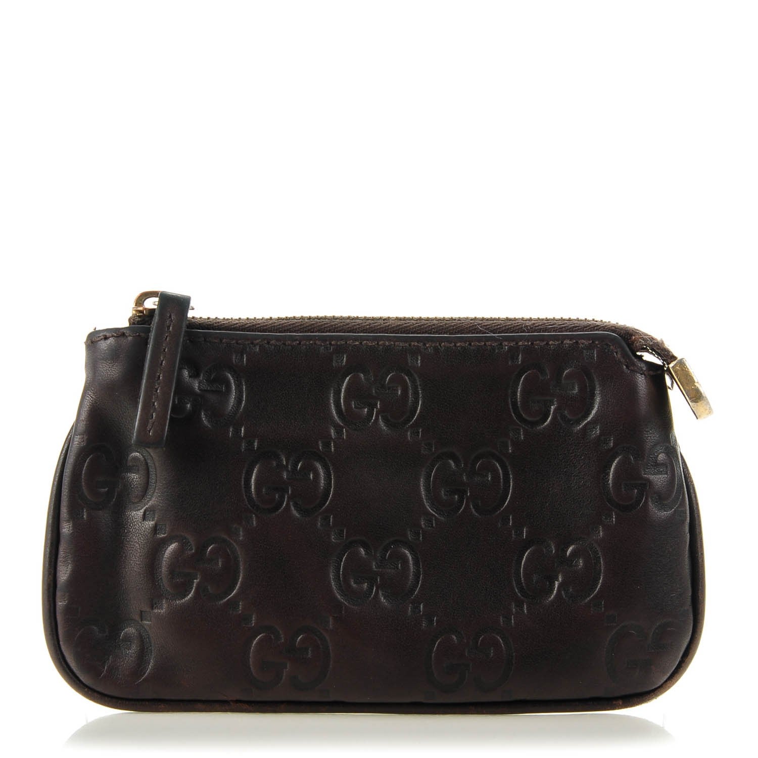 Gucci Guccissima Key Case Chocolate 1 of 7