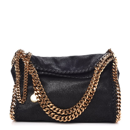 Stella McCartney Shaggy Deer Mini Falabella Fold Over Tote Black 1 of 8
