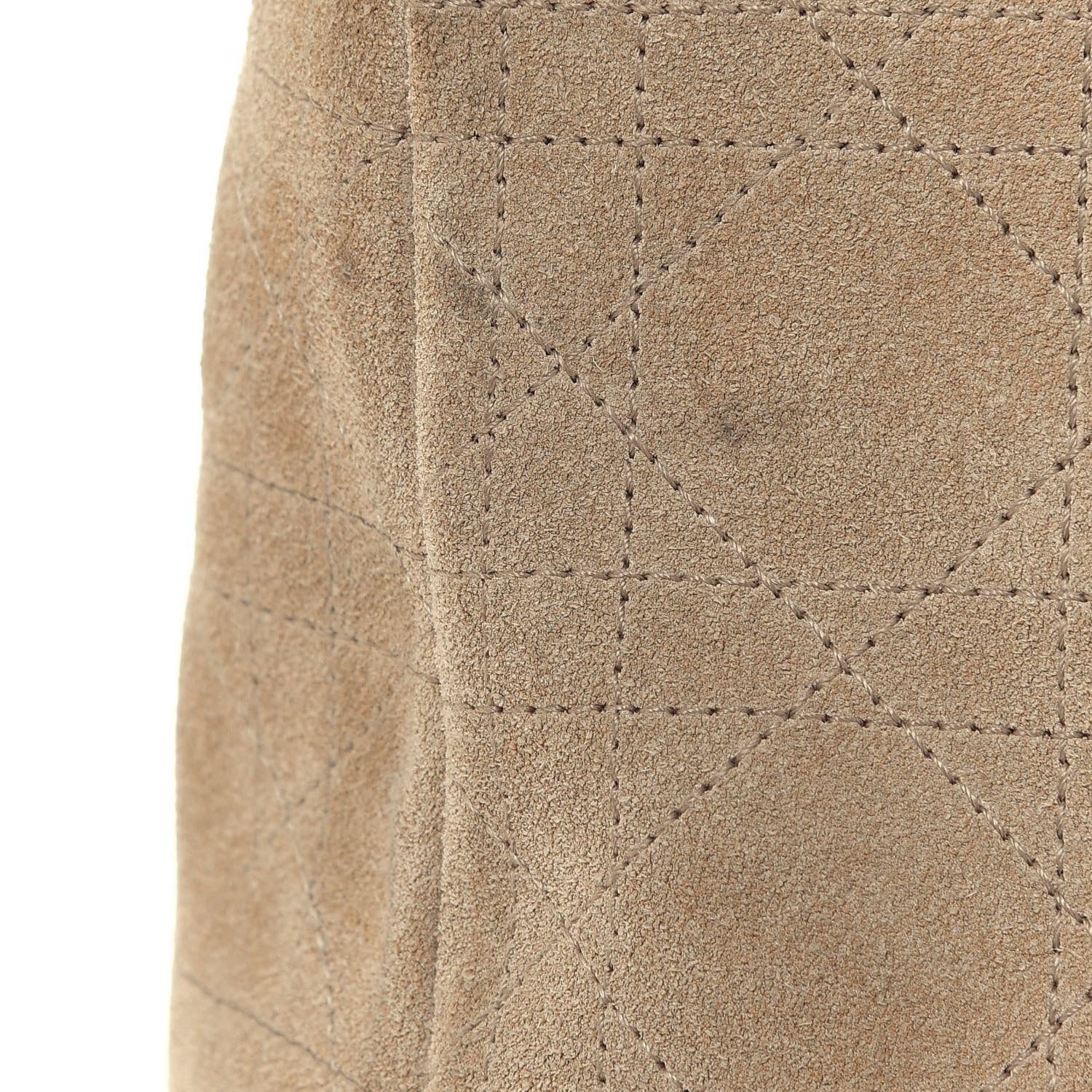 Christian Dior Suede Cannage Medium Lady Dior Beige 14 of 17