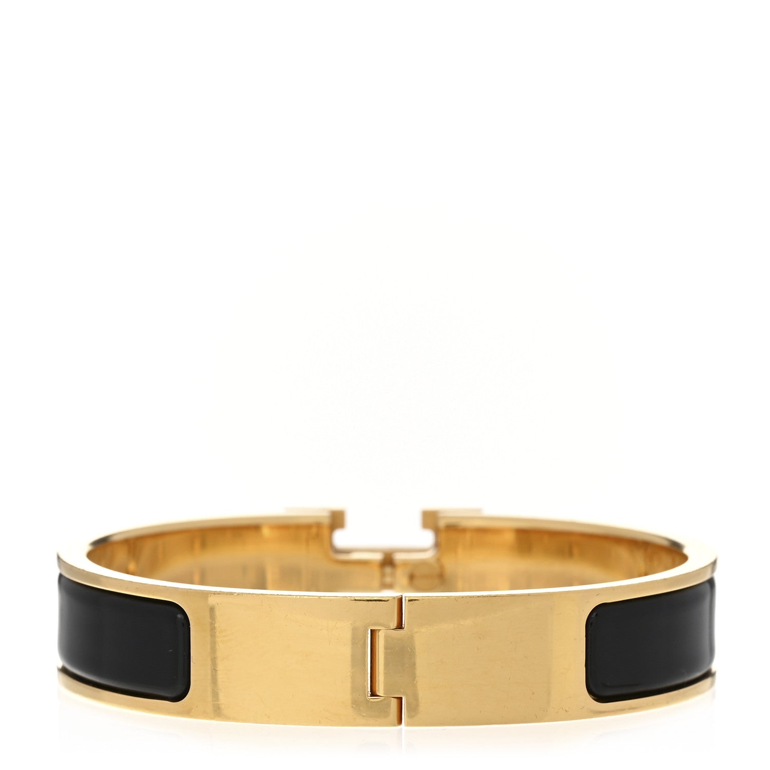Hermes Enamel Narrow Clic Clac H Bracelet PM Black 2 of 3