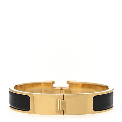 Hermes Enamel Narrow Clic Clac H Bracelet PM Black 2 of 3