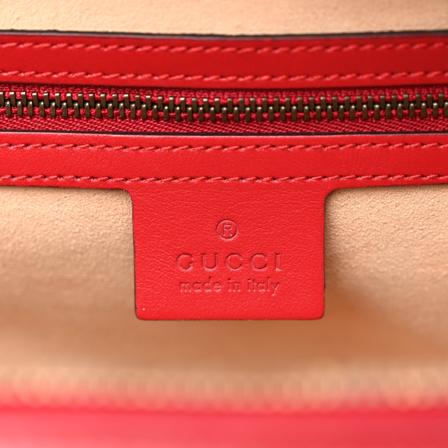 Gucci Calfskin Matelasse Sylvie Web Small GG Marmont Top Handle Shoulder Bag Hibiscus Red 5 of 11