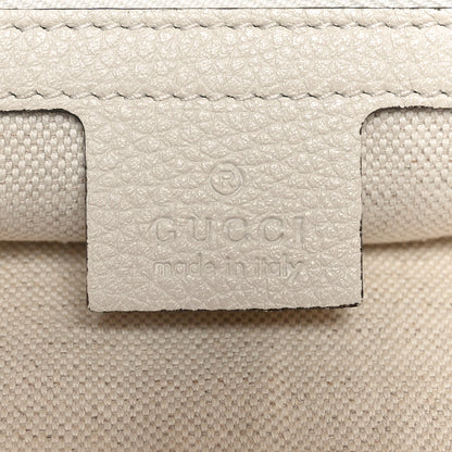 Gucci Grained Calfskin Logo Half Moon Hobo White 6 of 10