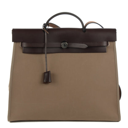 Hermes Toile Vache Hunter Herbag Zip 39 MM Etoupe Ebene 1 of 13