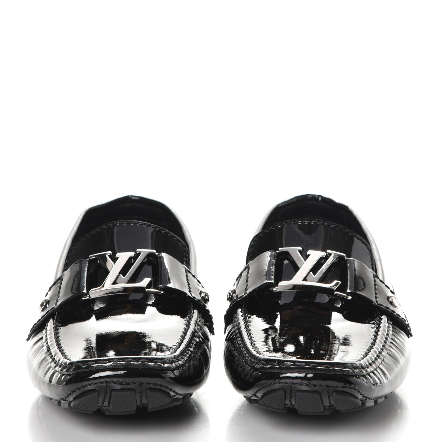 Louis Vuitton Patent Monte Carlo Loafers 9 Black 2 of 10