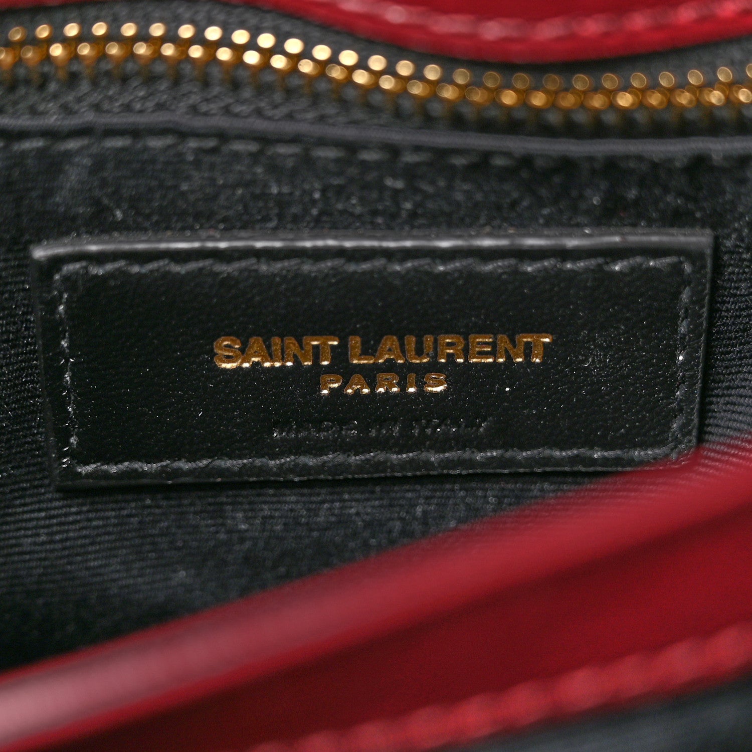 Saint Laurent Calfskin Y Quilted Monogram Toy Loulou Monogram Crossbody Bag Rouge Legion 6 of 12