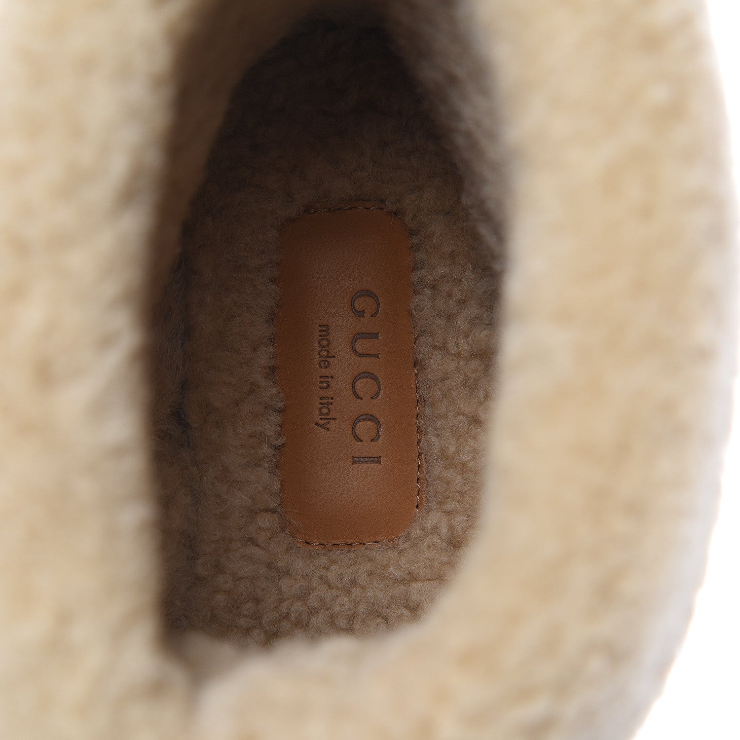 Gucci Covered Wool GG Monogram Womens Fria Horsebit Ankle Boots 39 Beige Ebony Butterscotch 7 of 8