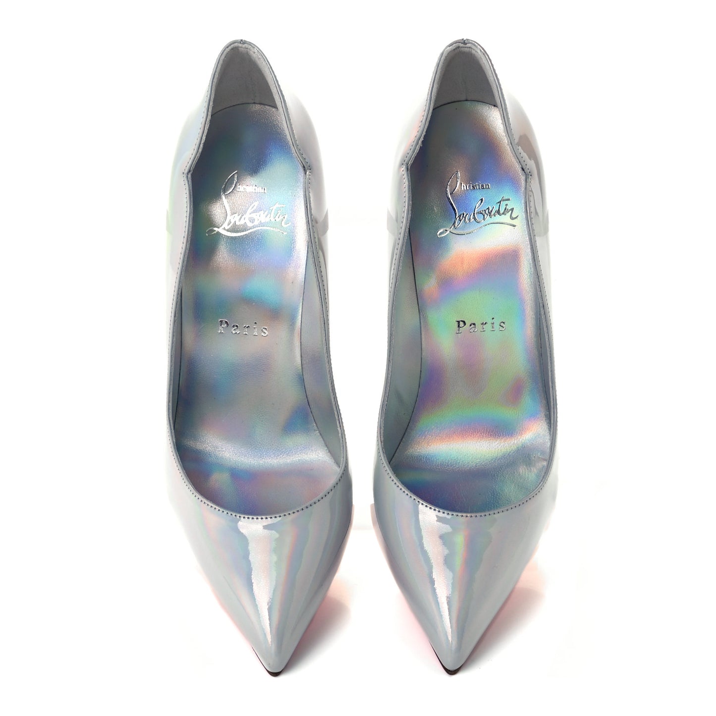 Metallic Patent Hot Chick 100 Pumps 35.5 White