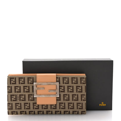 Fendi Zucchino Forever Continental Wallet Toro Natural 8 of 8
