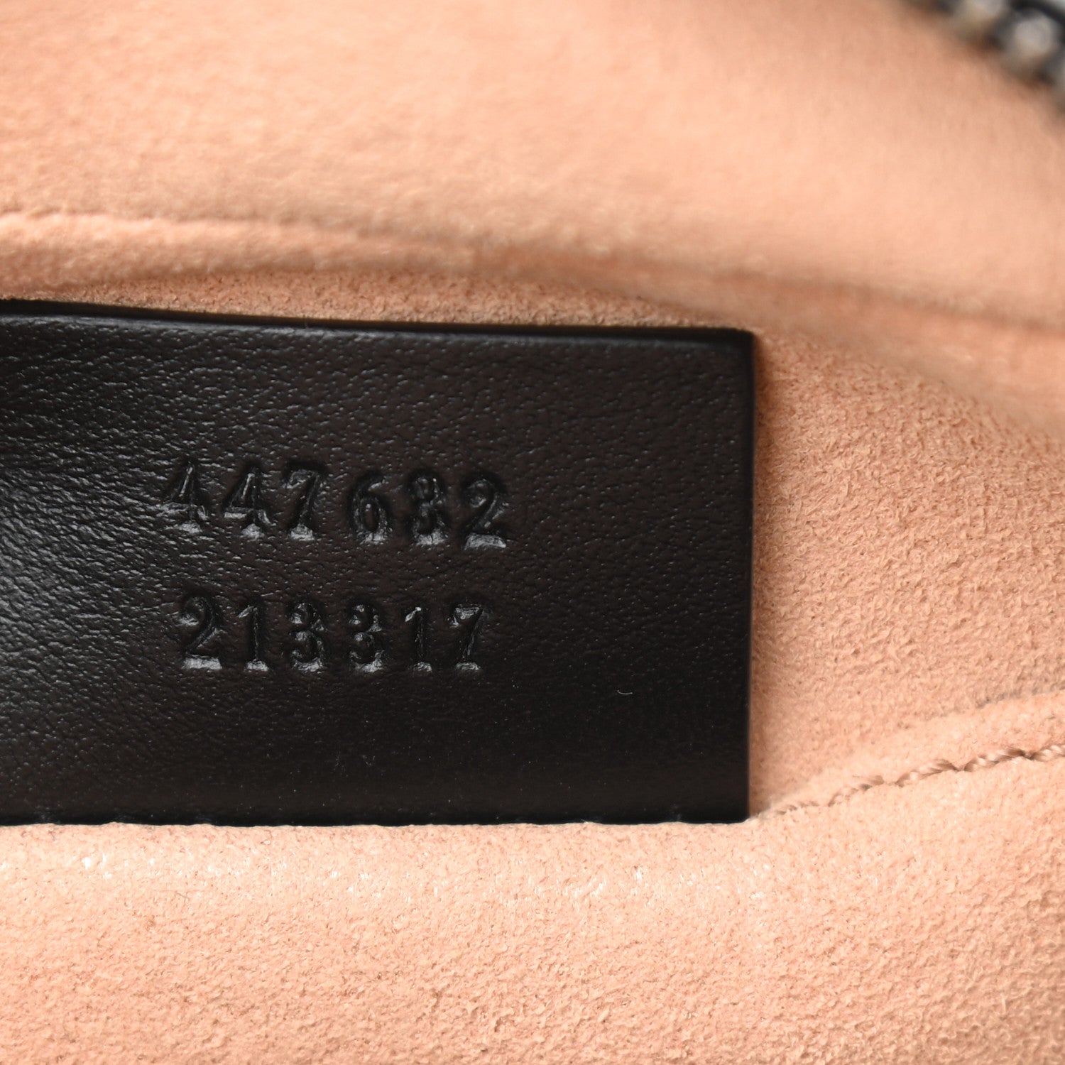 Gucci Calfskin Matelasse Small GG Marmont Chain Shoulder Bag Black 7 of 9