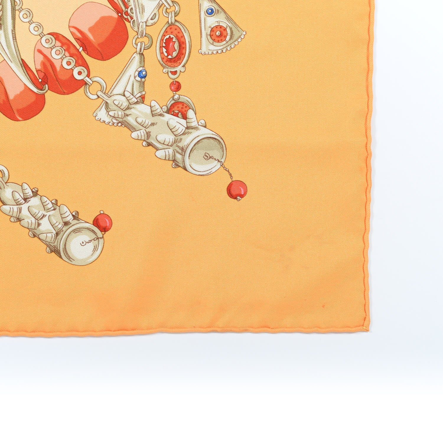 Hermes Silk Terres Precieuses Scarf 90 5 of 7